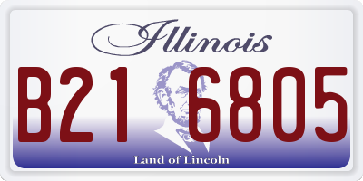 IL license plate B216805