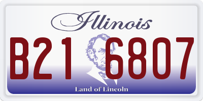 IL license plate B216807