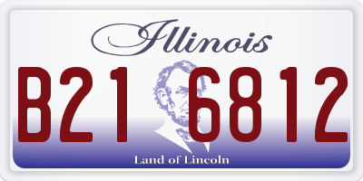 IL license plate B216812