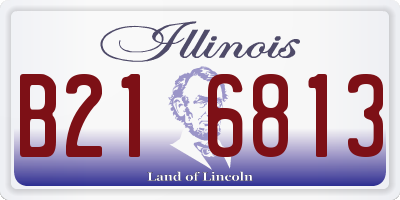 IL license plate B216813