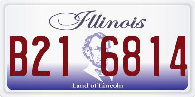 IL license plate B216814