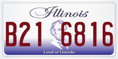 IL license plate B216816