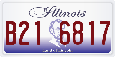 IL license plate B216817