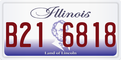 IL license plate B216818
