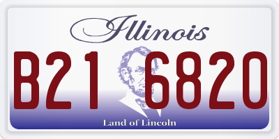 IL license plate B216820
