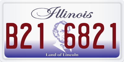 IL license plate B216821