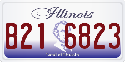 IL license plate B216823