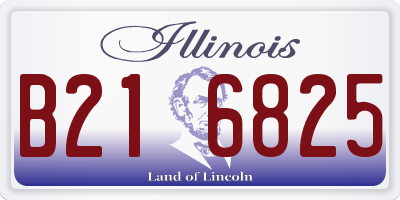 IL license plate B216825