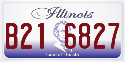 IL license plate B216827
