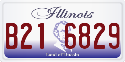 IL license plate B216829