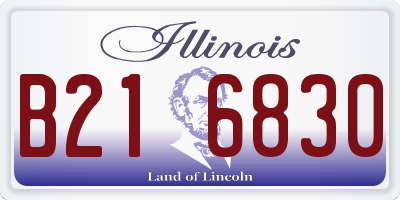 IL license plate B216830