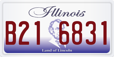IL license plate B216831