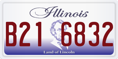 IL license plate B216832