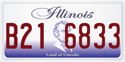 IL license plate B216833