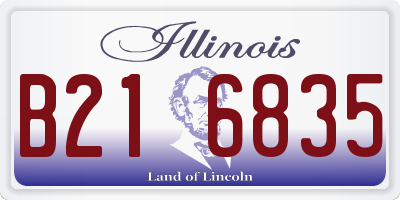 IL license plate B216835