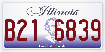 IL license plate B216839