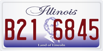 IL license plate B216845