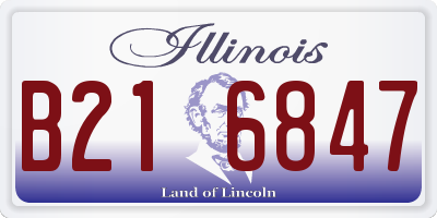 IL license plate B216847