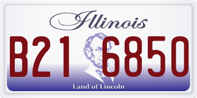 IL license plate B216850