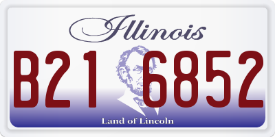 IL license plate B216852