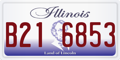 IL license plate B216853