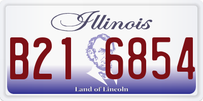 IL license plate B216854