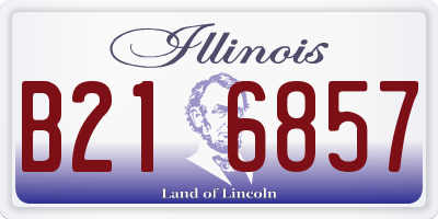IL license plate B216857