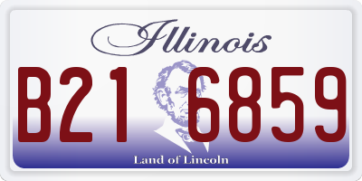 IL license plate B216859