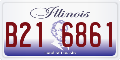 IL license plate B216861