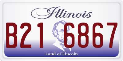 IL license plate B216867