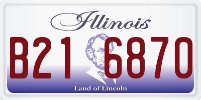 IL license plate B216870
