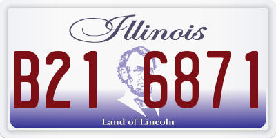 IL license plate B216871