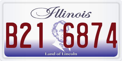 IL license plate B216874