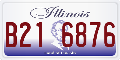 IL license plate B216876