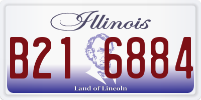 IL license plate B216884