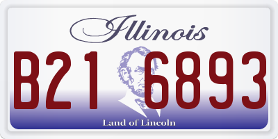 IL license plate B216893