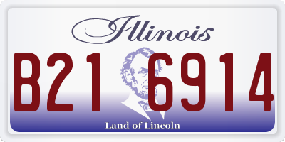 IL license plate B216914