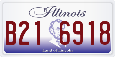 IL license plate B216918