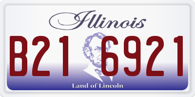 IL license plate B216921