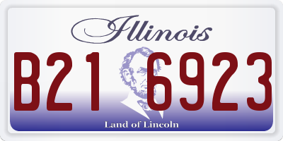 IL license plate B216923