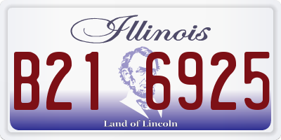 IL license plate B216925