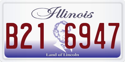 IL license plate B216947