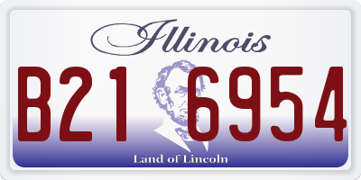 IL license plate B216954