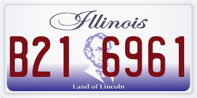 IL license plate B216961