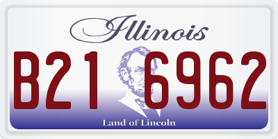 IL license plate B216962