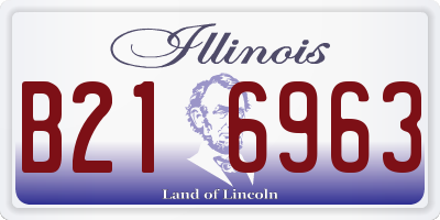 IL license plate B216963