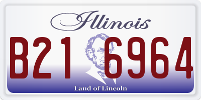 IL license plate B216964