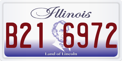 IL license plate B216972