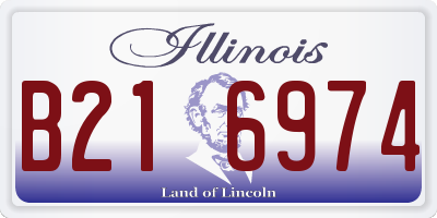 IL license plate B216974