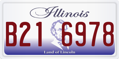 IL license plate B216978